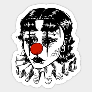 Sad clown Sticker